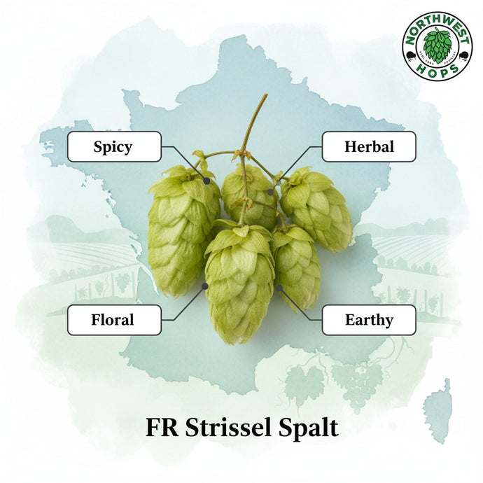 2024 FR Strisselspalt Hop Pellets – French Floral & Herbal Aroma Hops | Northwest Hops