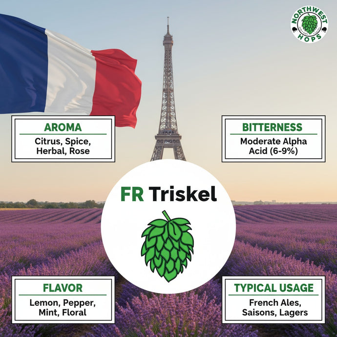 2024 FR Triskel Hop Pellets – French Floral & Citrus Aroma Hops | Northwest Hops