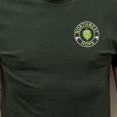 Northwest Hops Forrest Green Short sleeved t-shirt