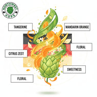 Mandarina Bavaria Hop Pellets 2025 – German Tangerine & Citrus Aroma Hops