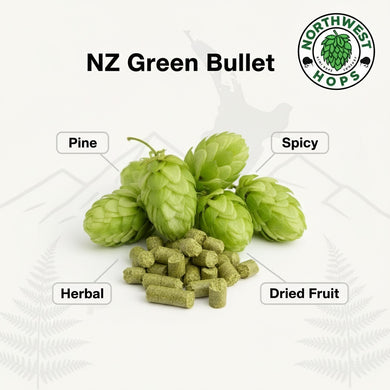 2024 NZ Green Bullet T90 Hop Pellets