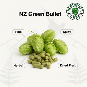 2024 NZ Green Bullet T90 Hop Pellets