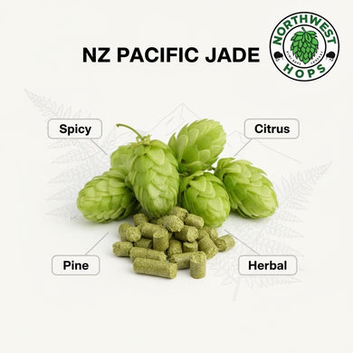 2024 NZ Pacific Jade T90 Hop Pellets