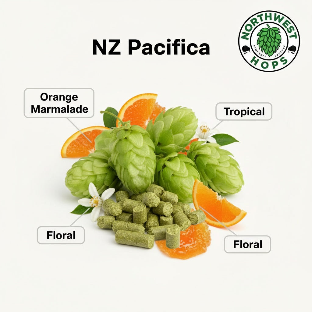 Pacifica Hop 2025 NZ Pacifica Hops – Orange & Floral Aroma | Northwest Hops