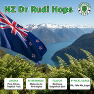 Dr Rudi Hop Pellets 2021 – NZ Pine, Citrus & Herbal Aroma Hops