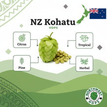 2024 NZ Kohatu® Hop Pellets – New Zealand Tropical & Pine Aroma Hops | Northwest Hops