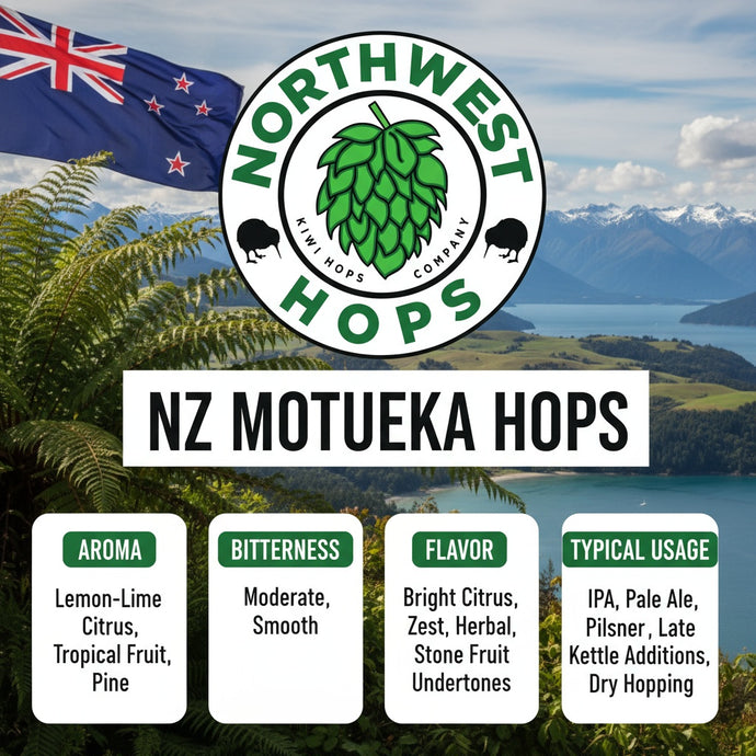 2022 NZ Motueka Hop Pellets – New Zealand Lime & Tropical Aroma Hops | Northwest Hops
