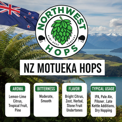 2025 NZ Motueka Hop Pellets – New Zealand Lime & Citrus Aroma Hops | Northwest Hops