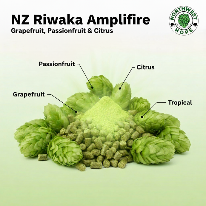 2024 NZ Riwaka Amplifire Hop Pellets – Passionfruit & Citrus Aroma Hops | Northwest Hops
