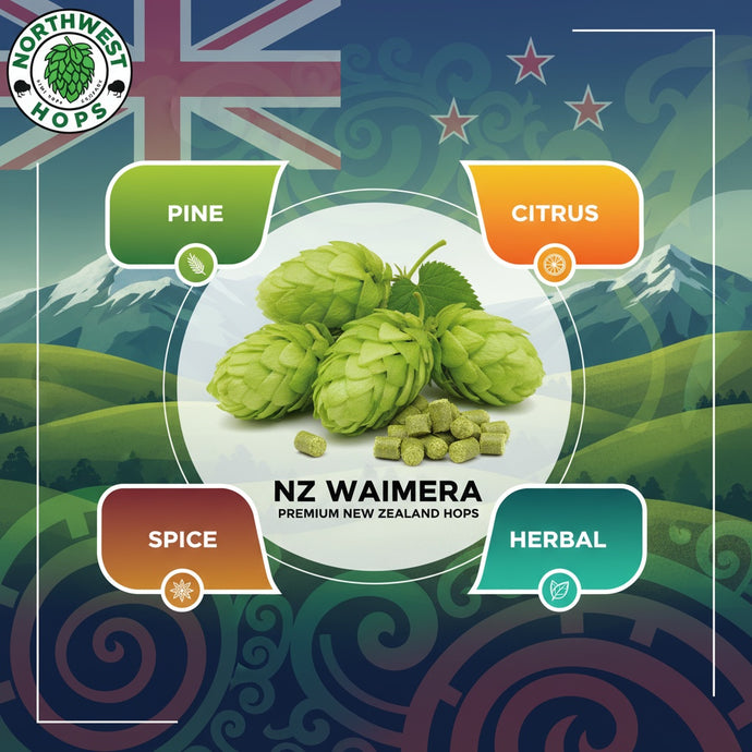 2024 NZ Waimea Hop Pellets – New Zealand Citrus & Pine Aroma Hops | Northwest Hops