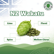 Wakatu T90 Hop Pellets 2023 – New Zealand Citrus & Tropical Aroma Hops