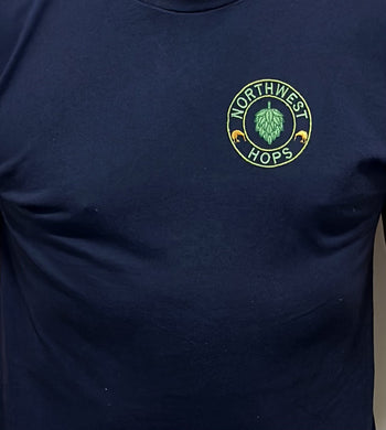 Northwest Hops Navy Short sleeved t-shirt