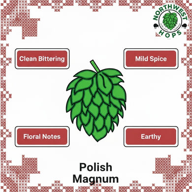 2023 PL Magnum Hop Pellets – Polish Clean Bittering & Mild Spice Hops | Northwest Hops