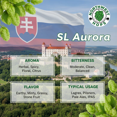 2022 SL Aurora Hop Pellets – Slovenian Floral & Herbal Aroma Hops | Northwest Hops