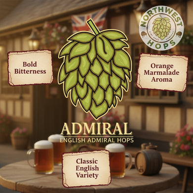 2023 UK Admiral Hop Pellets – UK Bittering & Earthy Aroma Hops | Northwest Hops