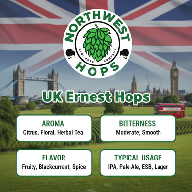 2023 UK Ernest Hop Pellets – UK Apricot & Citrus Aroma Hops | Northwest Hops