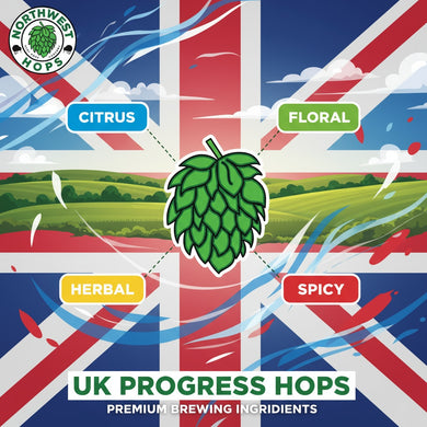 2021 UK Progress Hop Pellets – UK Earthy & Herbal Aroma Hops | Northwest Hops