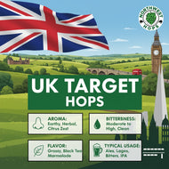 Target Hop Pellets 2025 – UK Bold Citrus & Spice Aroma Hops