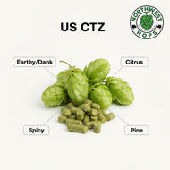 CTZ Hop Pellets 2025 – US Bold Citrus & Spice Bittering Hops