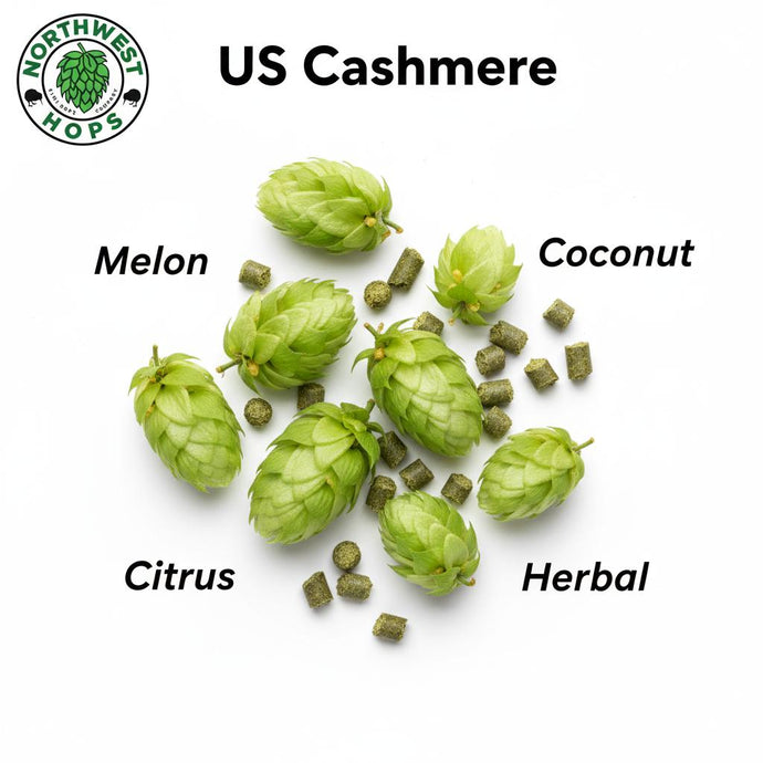 2025 US Cashmere Hop Pellets – US Lemon, Melon & Coconut Aroma Hops | Northwest Hops