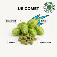 US Comet Hop Pellets 2025 – American Citrus & Wild Aroma Hops