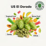El Dorado Hop Pellets 2025 – US Tropical & Stone Fruit Aroma Hops