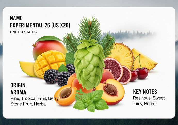 2025 US X26 Hop Pellets – American Experimental Aroma Hops | Northwest Hops