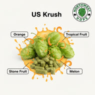 Krush Hop Pellets 2025 – US Tropical & Citrus Aroma Hops