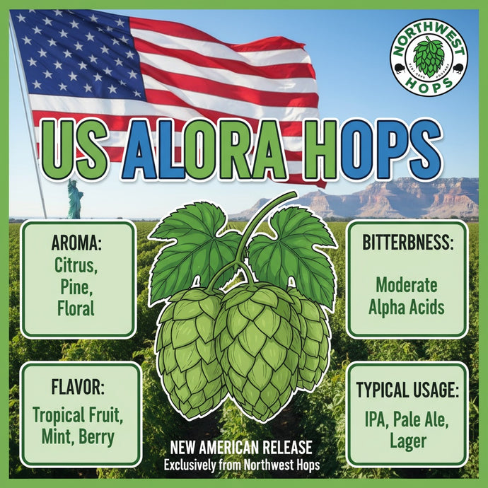2025 US Alora™ Hop Pellets – American Tropical & Citrus Aroma Hops | Northwest Hops