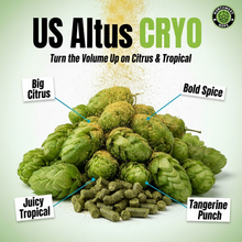 2023 US Altus CRYO® Hop Pellets – Orange, Floral & Herbal Aroma Hops | Northwest Hops