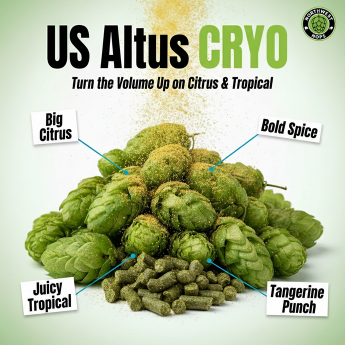 2023 US Altus CRYO® Hop Pellets – Orange, Floral & Herbal Aroma Hops | Northwest Hops