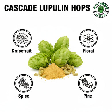 2024 US Cascade LUPOMAX™ Hop Pellets – Classic Grapefruit & Floral Aroma Hops | Northwest Hops