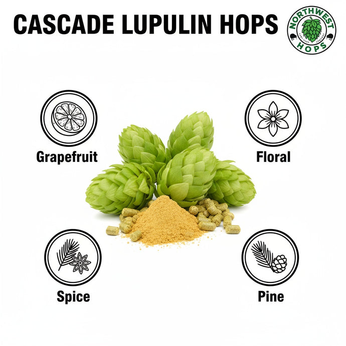 2024 US Cascade LUPOMAX™ Hop Pellets – Classic Grapefruit & Floral Aroma Hops | Northwest Hops