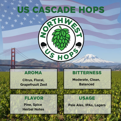 2019 US Cascade Hop Pellets (arguably one of the best years for Cascade)