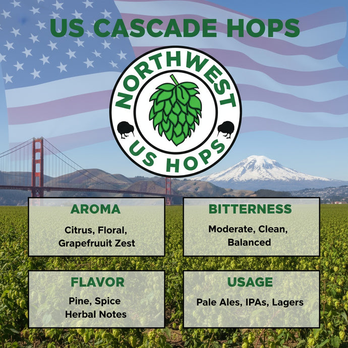 2019 US Cascade Hop Pellets (arguably one of the best years for Cascade)