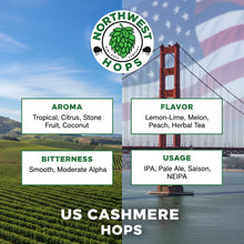 2022 US Cashmere Hop Pellets – US Lemon, Melon & Coconut Aroma Hops | Northwest Hops