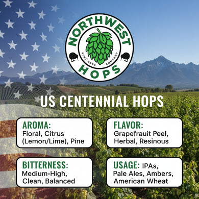 2022 US Centennial Hop Pellets – US Citrus & Floral Aroma Hops | Northwest Hops