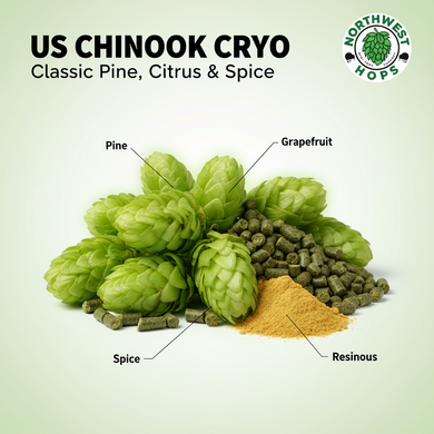 2023 US Chinook Cryo Hop Pellets – Pine, Spice & Citrus Aroma Hops | Northwest Hops
