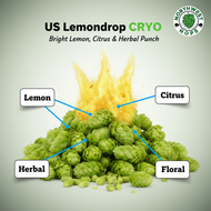 Lemondrop Cryo Hop Pellets 2024 – Lemon & Citrus Aroma Hops