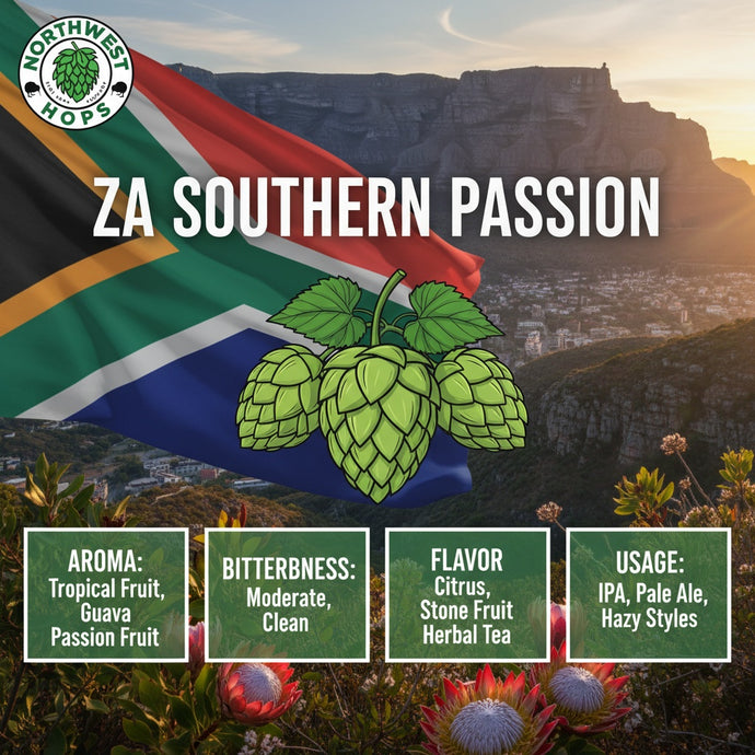 2022 ZA Southern Passion Hop Pellets – South African Passionfruit & Citrus Aroma Hops | Northwest Hops